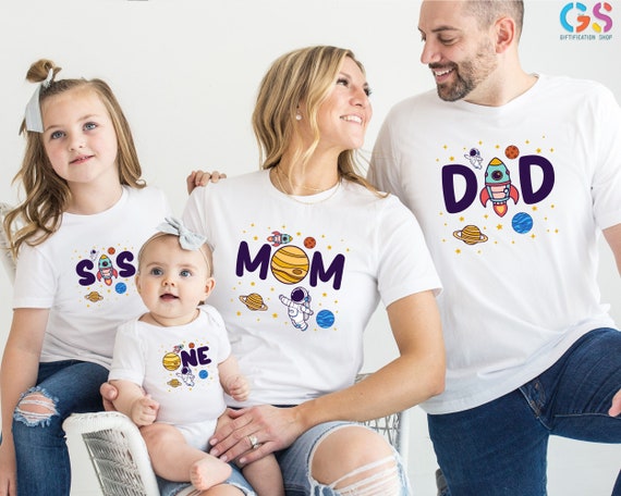 Galaxy Birthday Shirt, Astronaut Birthday Party Shirt, Rocket Birthday Shirt, Space Birthday Party,Family Birthday Matching ,Gift For Kids