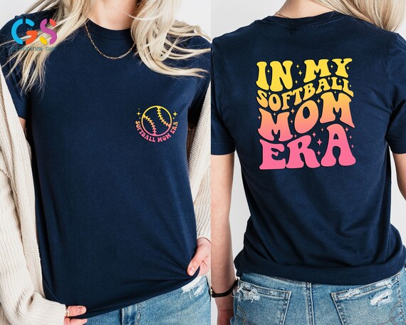 In My softball Mom Era Shirt, Softball Mom Shirt,Softball Mama Era T Shirt,Softball Mama Shirt,Softball Game Day Shirt,Colorful Softball Tee