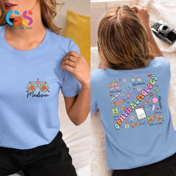 Custom Name Opthalmo Gift T-shirt, Medical Student Graduation Gift Idea, Future Eye Doctor Shirt, Optometrist Clothing