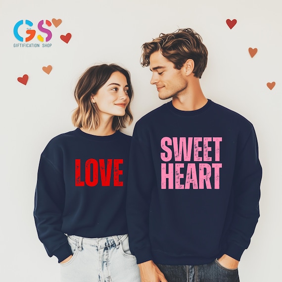 Lover Matching Sweatshirt, Valentine Day Gift Idea, Couple Sweater, His And Her Hoodie, Happy Husband Wife Clothing