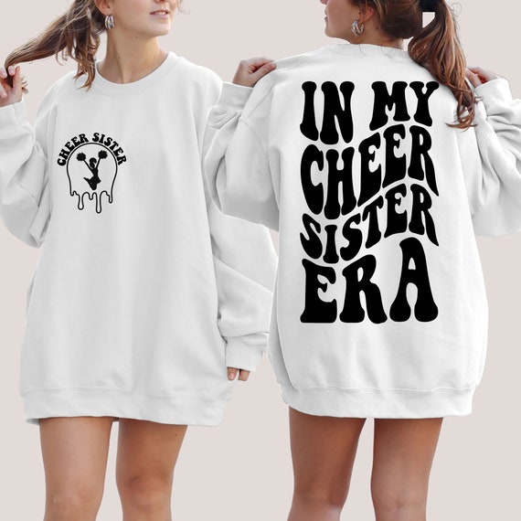 In My Cheer Sister Era Sweatshirt, Cheer Sister Sweatshirt, Cheer Bling Shirt, Cheer Sweatshirt, Cheerleader Sister,Sister Appreciation Gift