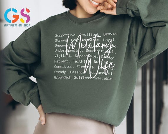 Proud Military Wives Sweatshirt, Patriotic Army Gradution Gift, Troops Graduation Sweater, Soldier's Wife Hoodie