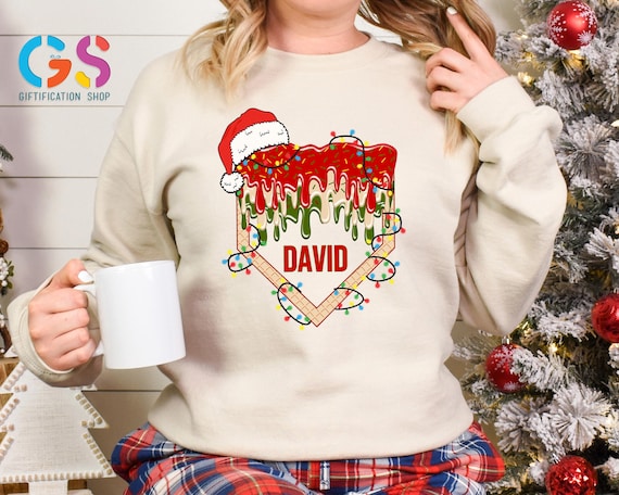 Custom Name  Melting Dessert Christmas Sweatshirt, Holiday Xmas Sweater, Sweet Lover Gift, Family Vacation Clothing