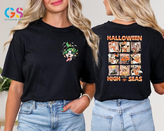 Halloween High On The Seas Shirts, Disney Halloween Shirt, Mickey And Friends Halloween Shirt, Disney World Halloween Shirt, Cruise Shirt