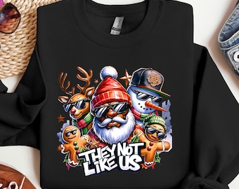 Black Santa Claus Hoodie, Colorful Christmas Version, African American Christmas Sweatshirt