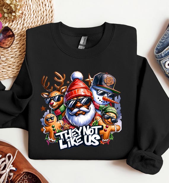 Black Santa Claus Hoodie, Colorful Christmas Version, African American Christmas Sweatshirt