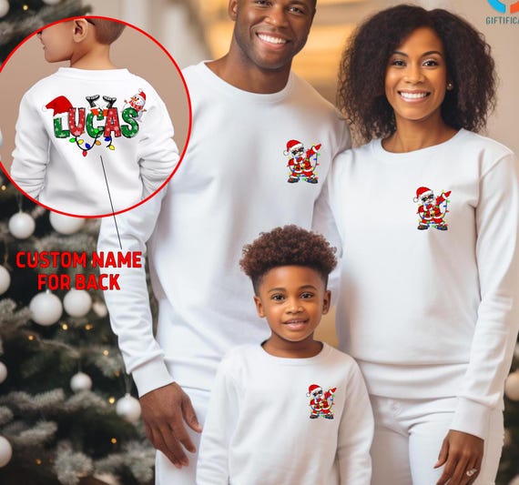 Personalized Christmas Sweatshirt Kids,Customized Christmas Sweater,Custom Christmas Sweatshirt,Christmas Gift For Kids,Christmas Kids Sweat