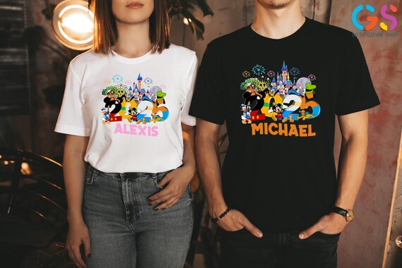 Custom Name Family Vacation 2025 Tshirt, Happiest Place on Earth Shirt, Mickey Minnie Disney Trip Shirt, Family Disneyland Shirt, Disney Tee
