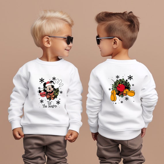 This The Season Disney Characters Sweatshirt, Mickey Christmas Sweater, Minnie Sweatshirt Women, Christmas Gifts For Kids, Pluto Goofy Daisy