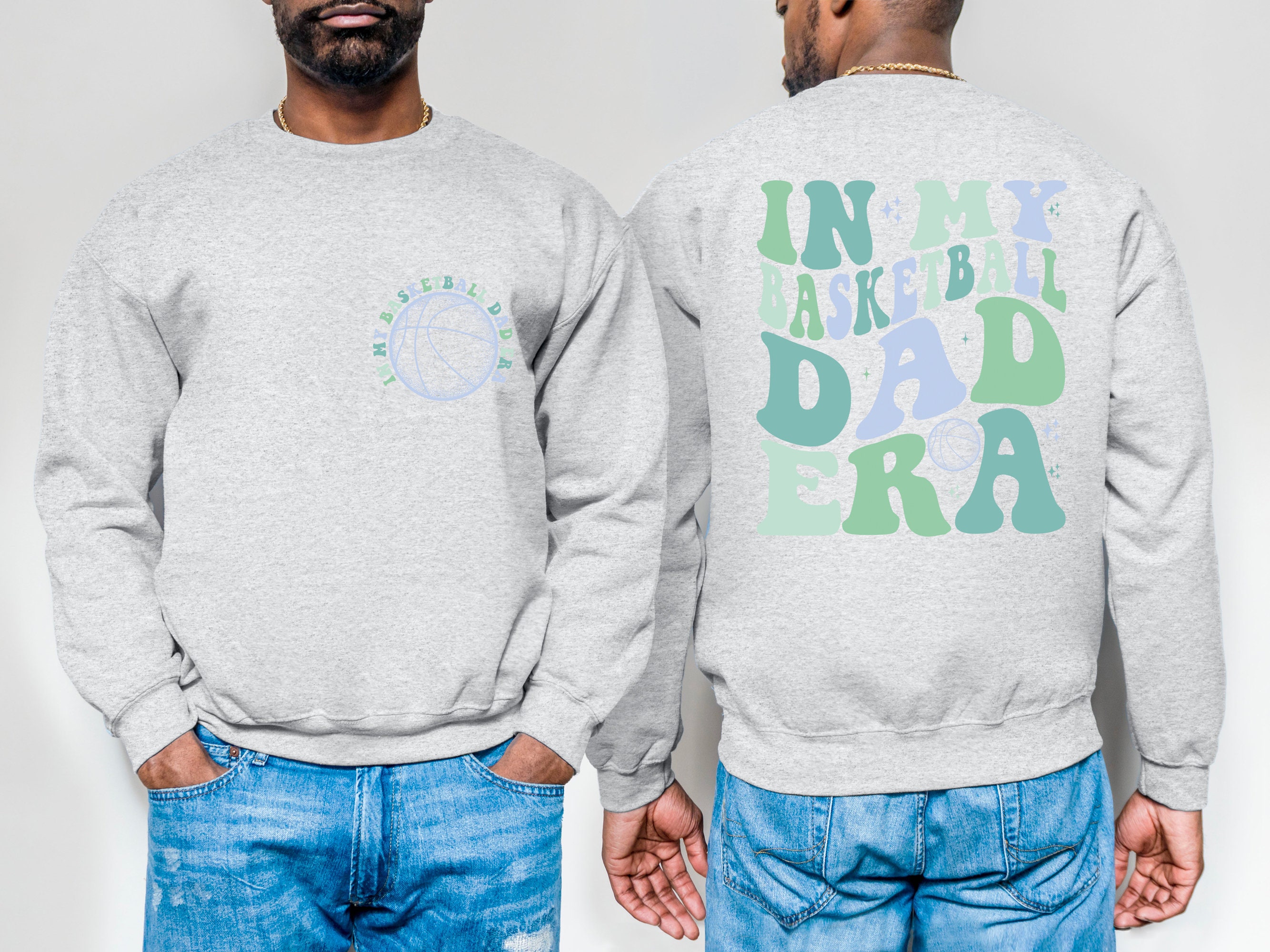 Discover In My Basketball Dad Era Double Sided Sweatshirts, Basketball Dad Double Sided Sweatshirts