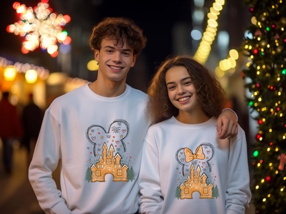 Disneyworld Christmas Party 2024 Sweatshirt, Disneyland Christmas Crewneck, Christmas Couple Sweatshirt, Christmas at Distneyland