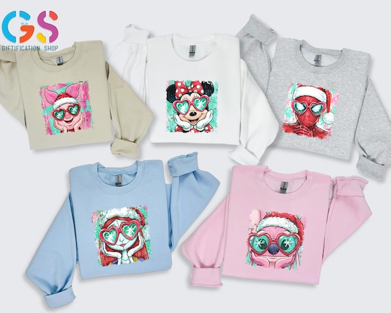 Disney Characters Matching Sweatshirt, Movie The Lead Hoodie, Christmas Cartoon Sweater, Holiday Season Clothes