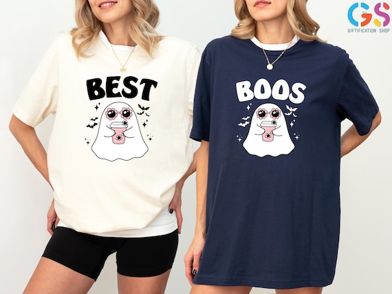 Friends Halloween Tshirt,Best Boos Shirt,Best Friend Halloween Shirt,Halloween Besties Matching Shirts, Halloween Party Shirt,Halloween Gift