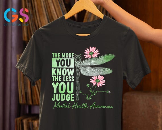 Mental Health Awareness Shirt, Mental Health Matters Tee, Retro Anxiety Shirt, Floral Therapist Gift, Psychologist Shirt, Inspritional Shirt