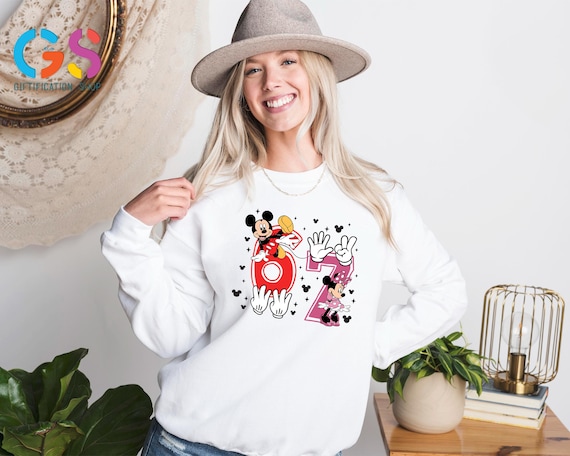 Six Seven Mickey And Minnie Sweatshirt, 6 7 Hand Sweater, 67 Hoodie, Disney Character Viral Meme Clothing