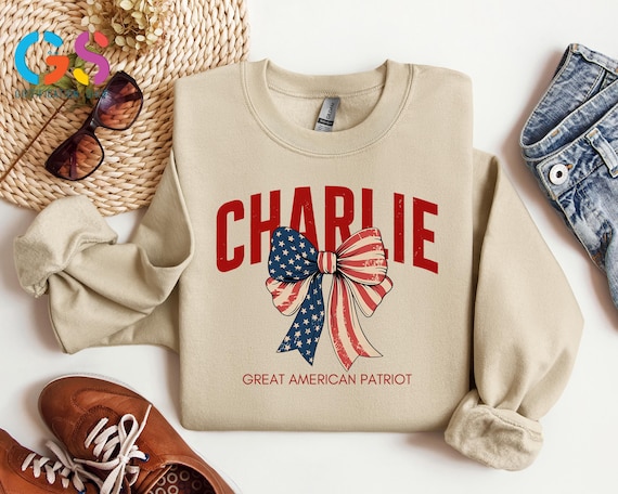 Charlie Kirk Great American Patriot Sweatshirt, Charlie Kirk Tribute Sweater