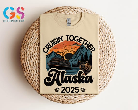 Cruisin' Together Alaska 2025 Tshirt, Cruise Trip Shirt, Family Cruise Shirt, Ship Journey Shirt, Alaska Vacation Shirt, Disney Cruise Shirt
