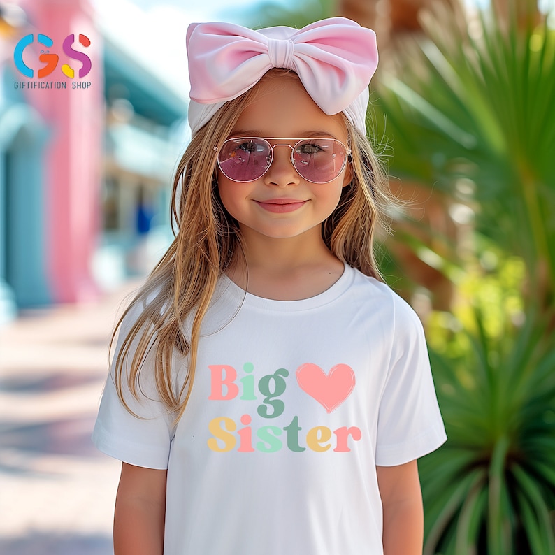 Big Sister Tshirt for Girls, Cute Stylish Sibling Gift, Big Sister — free download