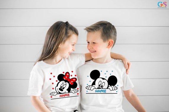 Custom Mickey Shirt,Name Shirt For Kids,Personalized Minnie Mouse Shirt,Shirt For Family, Customized Minnie Mouse,Gift for Kids,Family Gifts