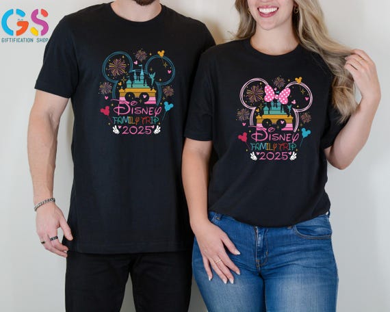 Disney Family Trip 2025 Shirt, Disney 2025 Shirts, Disney Family Shirt, Family Vacation Shirt, Custom Family Shirt, Couple 2025 Shirt