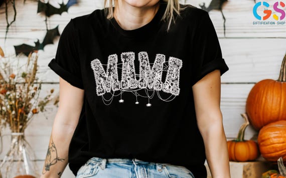 Halloween Mama Tshirt, Spooky Mama Shirt, Halloween Gift for Mama, Spooky Season Shirt, Halloween Mom Tee, Halooween Costume for Mama