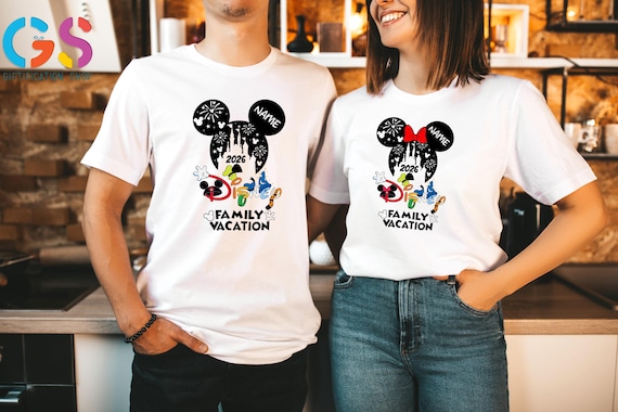 Custom Disneyland Shirt, Disneyworld Family Vacation Shirt, Disneyworld Name Shirt, Disneytrip Shirts, Gift For Family With Kids