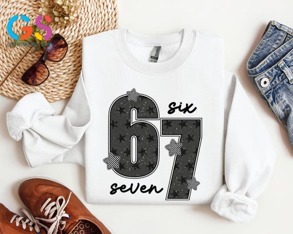 Funny Six Seven Sweatshirt, Six Seven Gen Z Sweater, Viral Meme Hoodie, Funny Saying Sweatshirt