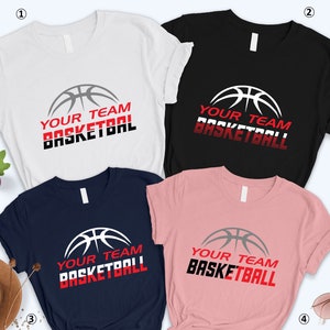 Customized Basketball Team Shirt, Personalized Basketball Gift, Game Day Shirt, Basketball Season T-shirt, Basketball Shirt, Gift For Team