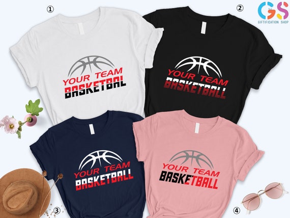 Customized Basketball Team Shirt, Personalized Basketball Gift, Game Day Shirt, Basketball Season T-shirt, Basketball Shirt, Gift For Team