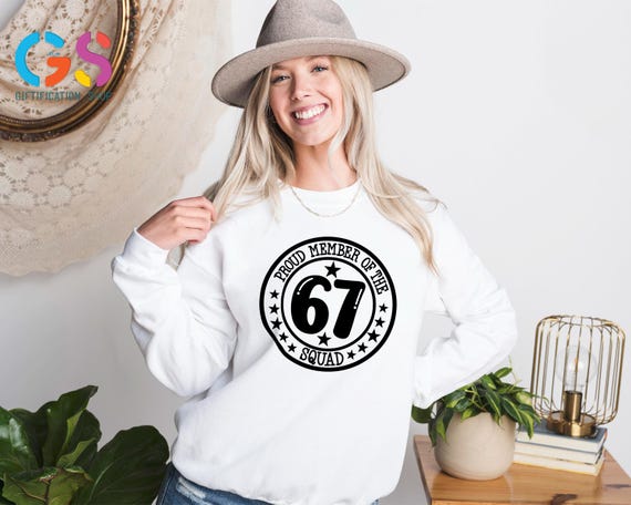 Funnt 67 Squad Sweatshirt, Six Seven Meme Humor Sweater, Sarcastic Winter Hoodie, Gen Z Joke Clothing