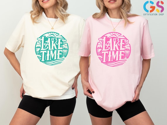 Lake Time Shirt, Lake Life Shirt, Retro Summer Shirt, Trendy Summer Shirt, Beach Shirt, Fishing Shirt, Camping Shirt, Adventure Shirt