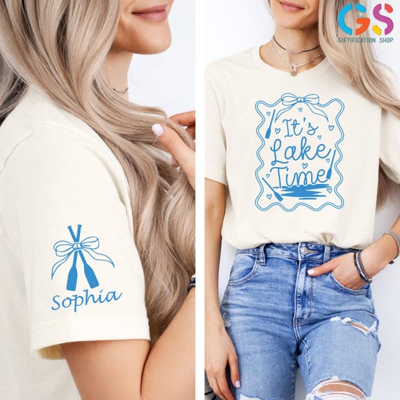 Custom Lake Life Shirt, It's Lake Time Coquette Shirt, Summer Coquette Shirt, Personalized Shirt, Summer  Lake Vibes Shirt, Lake Time Tee
