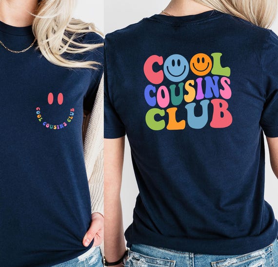 Cool Cousin Club Shirt, New Cousin Reveal Gift For Toddler, Family Reunion Kids Tee, Cousin Crew Apparel, Cousin Birthday Gift