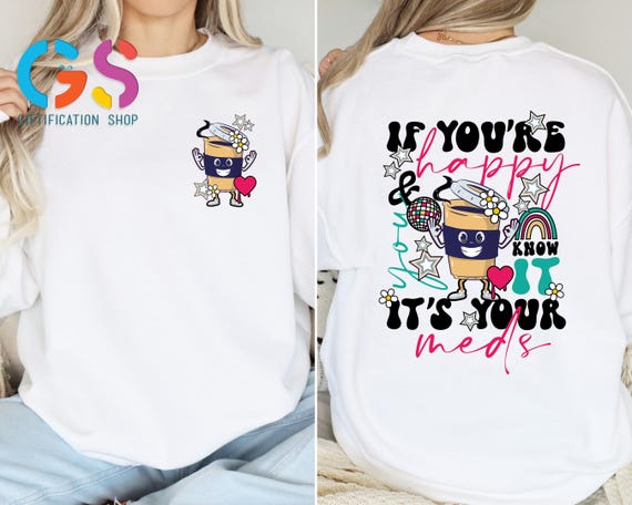 Mental Health Sweatshirt, Happy Coffee Lover Sweater, Good Vibes Hoodie, Self Love Sweatshirt, Inspritional Gift