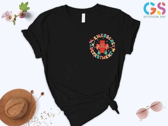 Emergency Department Christmas Shirt, ER Tech T-Shirt, Emergency Room Tech Gift, Emergency Nurse Tee, ER Nurse Shirt, Gift For Nurse