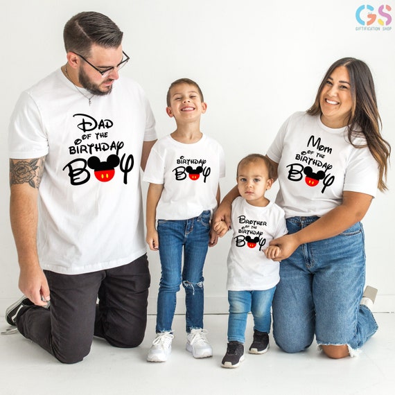 Custom Disneyworld Birthday Shirt, Personalized Disneyland Birthday Boy Shirt, Disneyland Family T-Shirt, Family Matching Tee, Birthday Gift