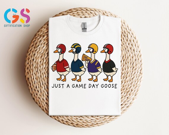 Retro Football Goose Shirt, Silly Goose Game Day Shirt, Funny Goose Shirt, Cute Football Mascot Shirt, Football Mama Shirt, Football Gift
