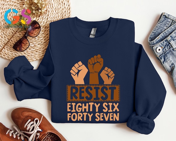 67 Sweatshirt, Resist 6 7 Meme Sweater, Funny Trump 67 Meme Hoodie, Gen Z Alpha Six Seven Gift, Protest Clothing