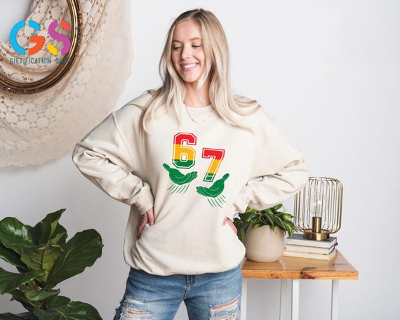 Six Seven Hand Black History Fun Sweatshirt, Black People Magic Sweater, African American Month Hoodie