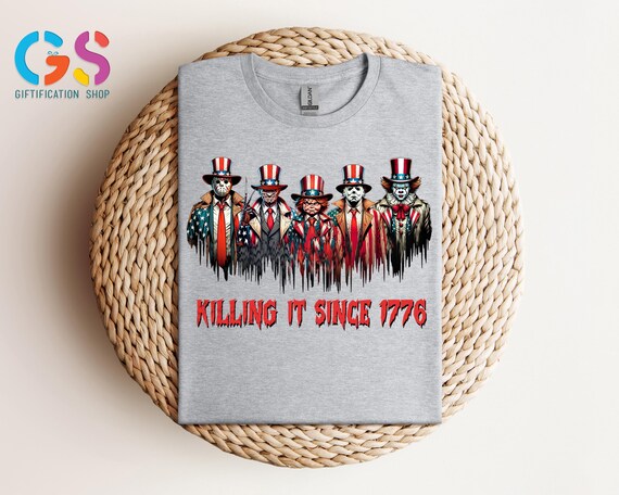Horror Movie Fourth Of July Shirt, 4th of July Coquette Killers Shirt, America Killing It Since 1776, USA 4th of July Shirt, America Shirt