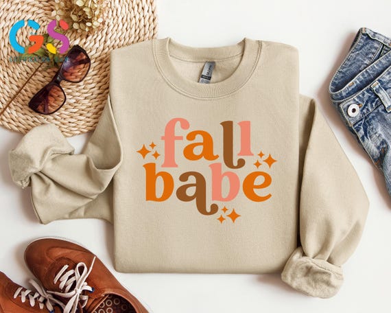 Fall Babe  Cozy Season Sweatshirt, Retro Autumn Thanksgiving Sweater, Fall Hoodie