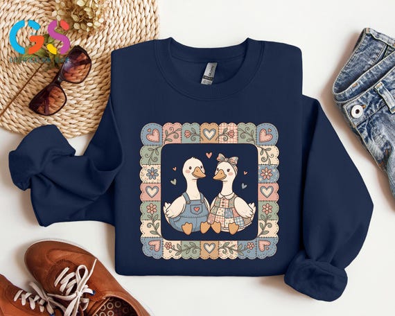 Slow Living Lover Sweatshirt, Silly Goose Farm Animal Sweater, Mom Life Hoodie, Fall Season Clothing