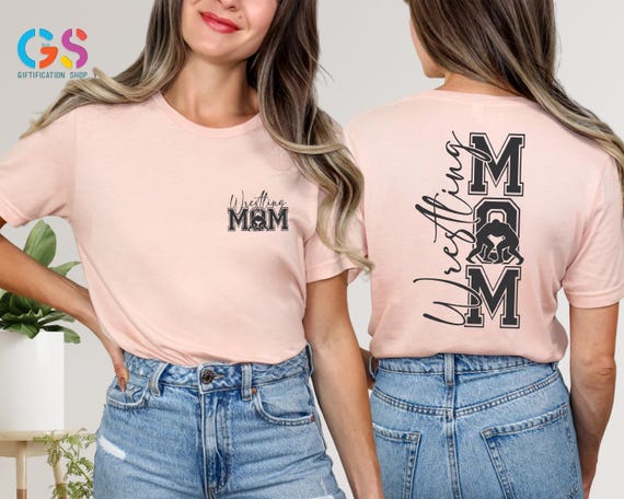 Wrestling Mom Shirt, Sports Mom T-Shirt, Proud Mom of Wrestler Tee, Athlete Supporter Gift