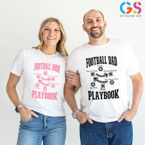 Funny Football Mom and Dad Tshirts,Family Football Season Shirt, Football Lover Shirt, Sports Day Shirt, Football Gift,Senior Football Shirt