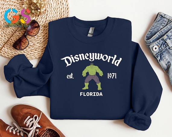 Custom Disneyworld All Characters Sweatshirt, Hulk Iron Man Captain America Black Panther Buzz Toddler Family Matching Shirt