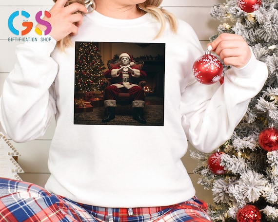 Christmas Horror Movie Sweatshirt, Christmas Horror Characters Sweater, Santa Horror Character Hoodie, Funny Christmas Gift