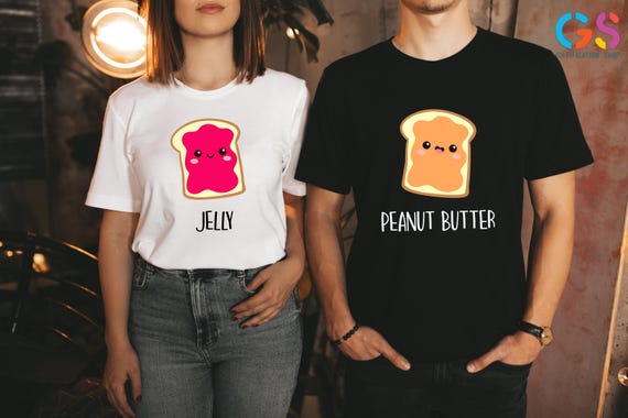 Peanut Butter and Jelly Shirt,Best Friend Shirt, Funny Matching Shirts, Twin Bodysuit Shirt, Trendy Couples Shirt, Gift for Best Friends