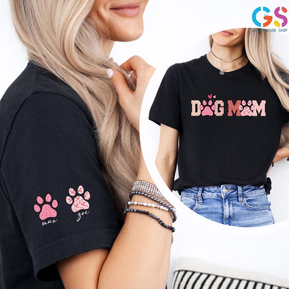 Custom Dog Mama Shirt, Personalized Mama Shirt, Funny Dog Shirt, Dog Lover Shirt, Dog Mama Gift, Retro Dog Shirt, Mom Life Shirt