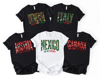 Camiseta del Campeonato de Fútbol 2026, Sudadera de Selecciones Nacionales de Fútbol, México Inglaterra Francia Alemania Brasil Argentina Portugal Tipografía