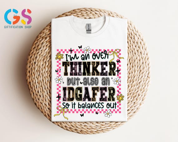 Funny Anxiety Shirt, Sarcastic Shirt, Adult Humor Shirt, Mental Health Shirt, Funny Women Shirt, Retro Shirt, Checkered Floral Shirt